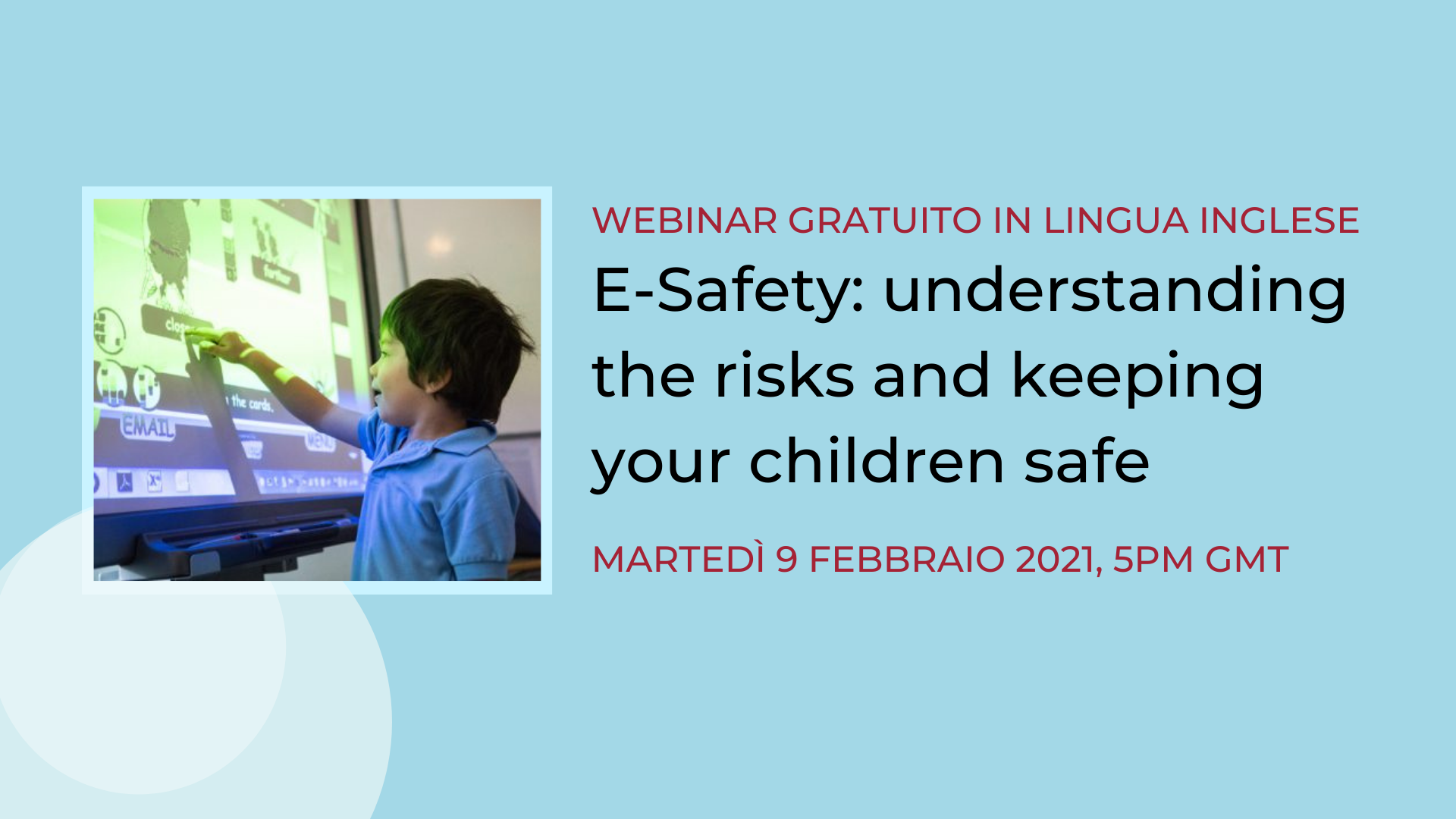 Webinar gratuito sicurezza online