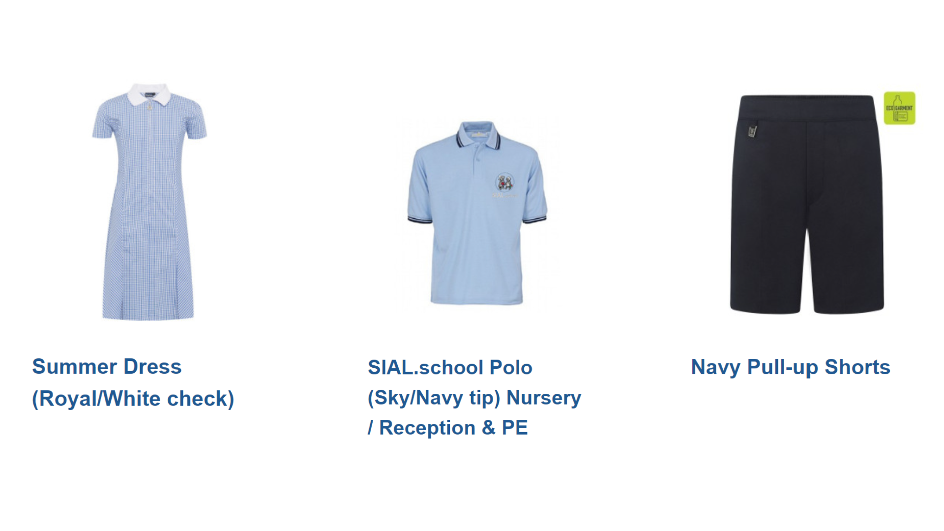 Nursery Uniform Spring/Summer